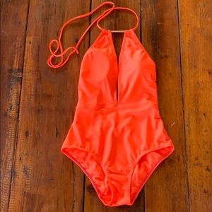 NWT Ted Baker swimming suit in neon orange